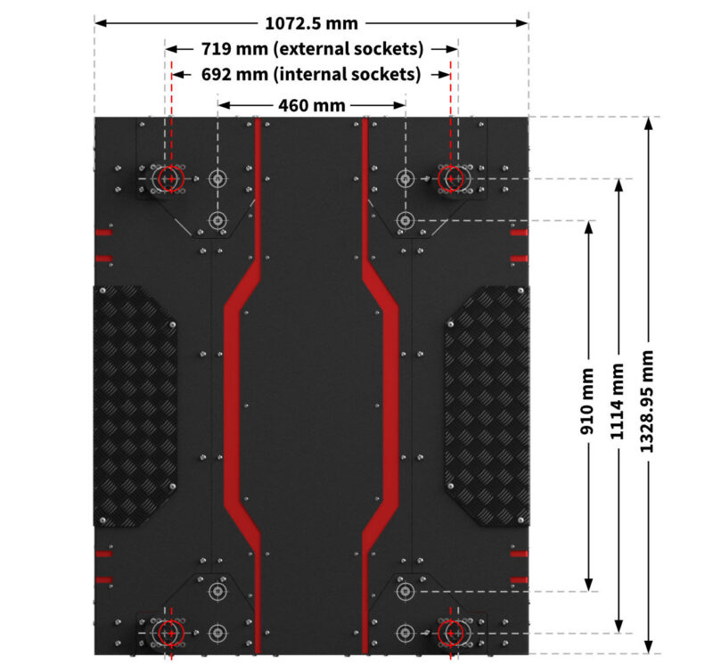 Qubic System QS-CH2 dimensions